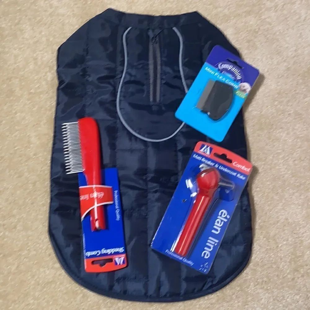 Dog Coat and Grooming Bundle